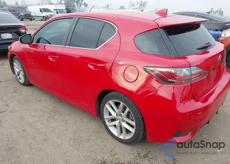 2014 Lexus Ct 200H z USA, uszkodzony, nr VIN JTHKD5BH4E2182924